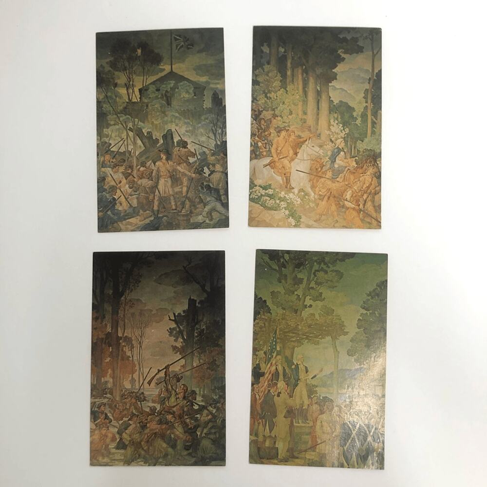 vtg George Rogers Clark national historical park Vincennes, Indiana postcard set
